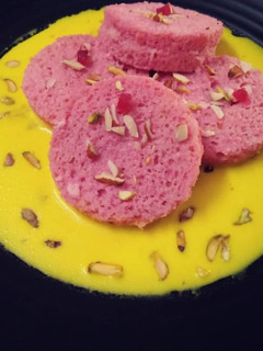 A picture of Rose & Saffron Bread Rasmalai ♥️.
