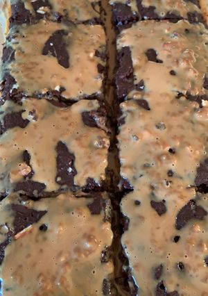 Una foto de Brownie tradicional húmedo