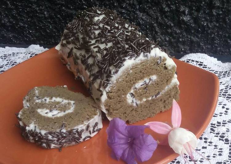 Roll cake coklat