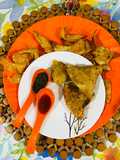 Veg Samosa (Leftover chapati Instant, crispy, without maida)