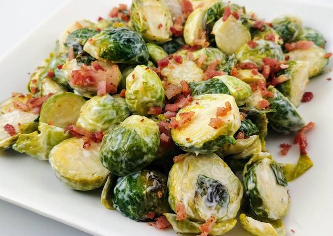 Bacon Ranch Brussels Sprouts