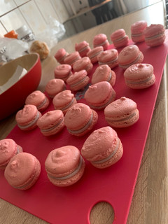 Áfonyás macaron recept fotója