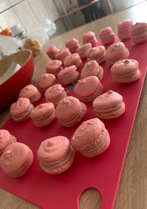 Áfonyás macaron recept fotója