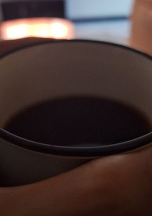 A picture of Keto coffee with rosemary.