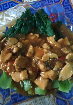 Foto resep Pakcoy Siram Ayam