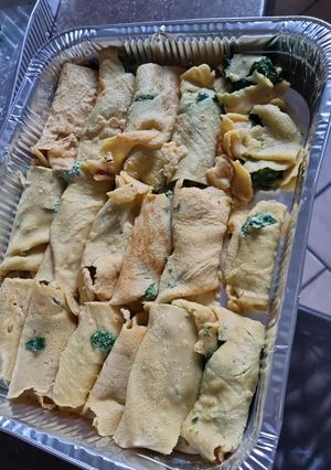 A picture of Chickpea Flour Crepes #glutenfree #keto #lowcarb.
