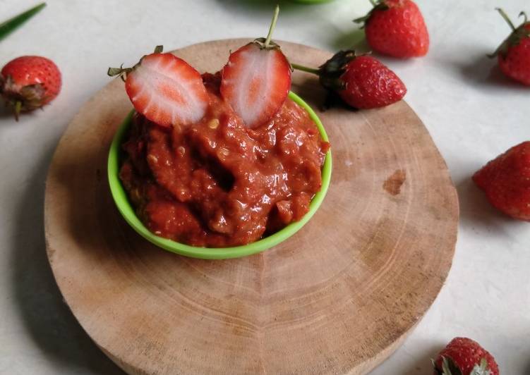 Bagaimana Membuat Sambel Strawberry 🍓 Anti Gagal