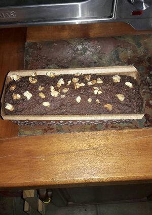 Una foto de Brownie choco plátano