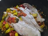 Pescado fácil a la cacerola con verduras