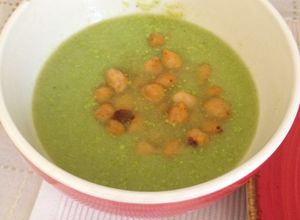 Una foto de Crema de Calabaza con Garbanzo