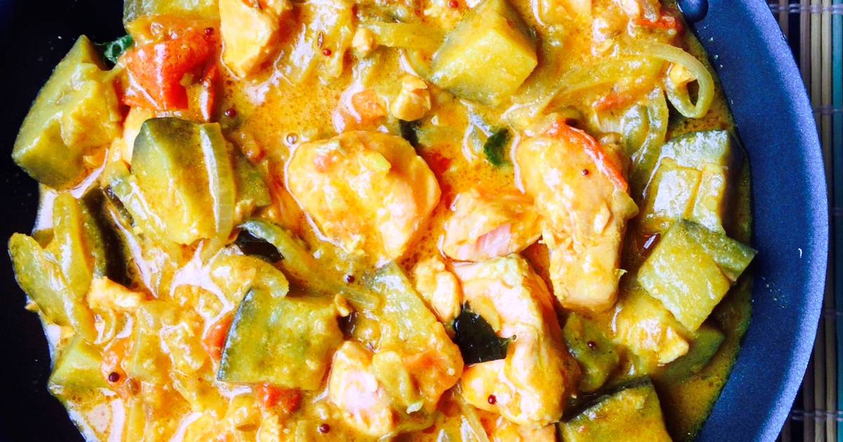 Salmon Eggplant Curry Recipe by Beula Pandian Thomas Cookpad