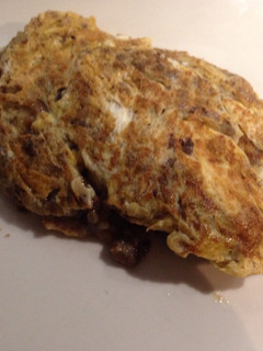 Una foto de Omelette de morcilla