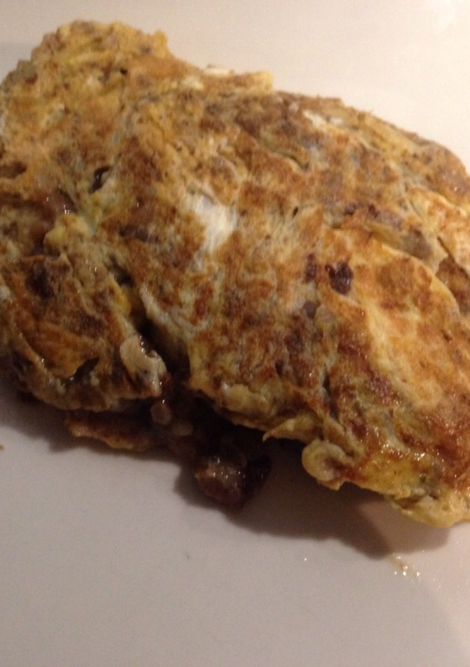 Una foto de Omelette de morcilla
