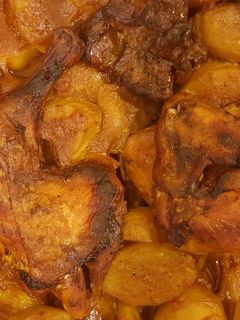 صورة لوصفة صينية بطاطس بالدجاج واللحم 🍖🍗