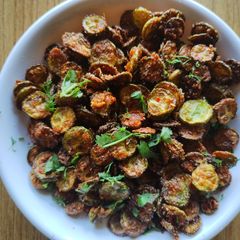 A picture of Achari Ivy gourd crisp.