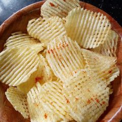 A picture of Crinkle Crisps#deepfriedsnacks.
