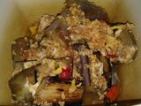 Tumis terung acak telor