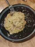 Risotto de pavo y champiñones