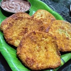 A picture of Crunchy sweet potato slices.