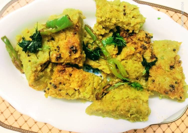 Simple Way to Make Ultimate Green Peas Dhokla