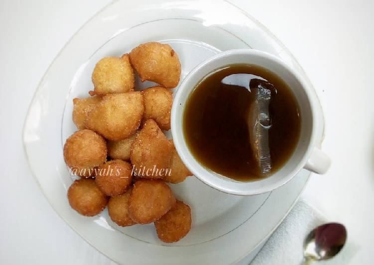 Easiest Way to Prepare Any-night-of-the-week Puff puff with black tea🍵