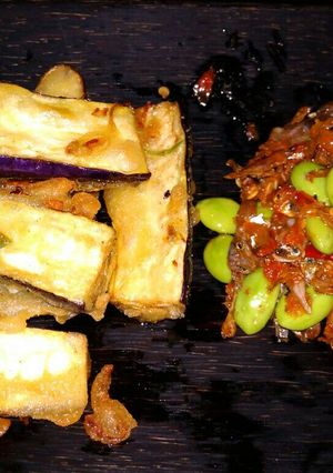 Foto resep Terong Goreng+Sambal Teri Pete