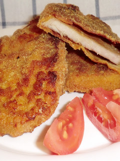 Rántott hús recept sütőben sütve recept fotója