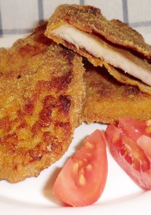 Rántott hús recept sütőben sütve recept fotója
