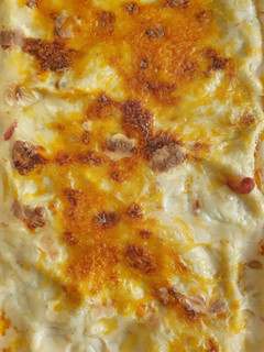 A picture of Lasagna - with homemade Bechamel sauce.