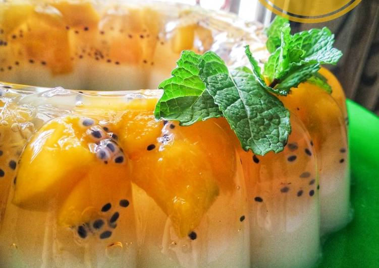 Resep Puding mangga susu selasih, Lezat