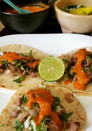 Una foto de Tacos de bistec