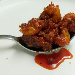 A picture of Prawns pickle.