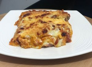 Una foto de Lasagna de pollo 🐤