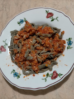 Foto di Tagliolini al nero di seppia con ragù di seppia