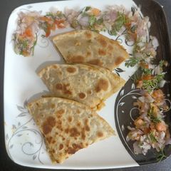 A picture of Pavbhaji Quesadila.