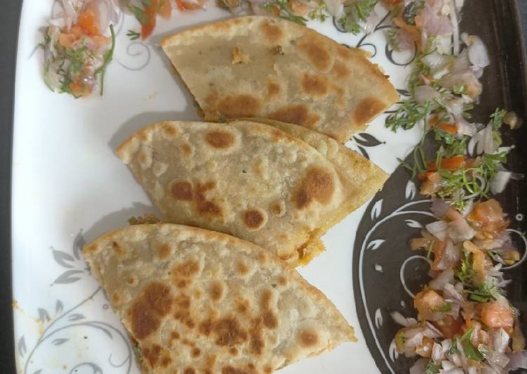 Steps to Prepare Favorite Pavbhaji Quesadila