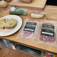 A picture of Italian sandwich.