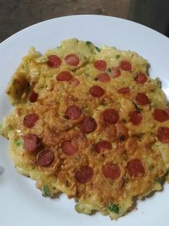 Foto resep Dadar sayur ala Jepang (okonomiyaki)