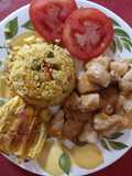Pollo en salsa de naranja