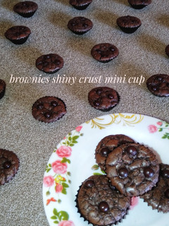Foto resep Brownies Shiny Crust Mini Cup