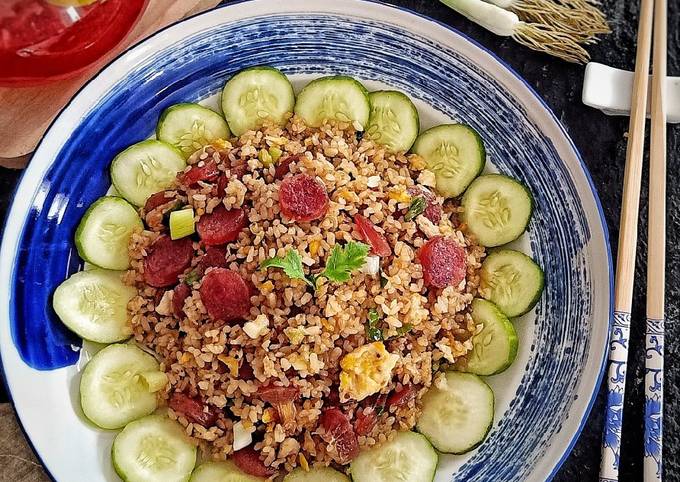 Bagaimana Membuat Nasi Goreng Lapciong(non halal), Menggugah Selera