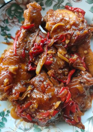 Foto resep Ayam Masak Kecap Manis Pedas