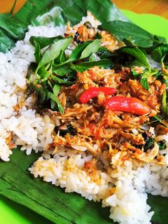 Foto resep Nasi bakar tongkol suwir kemangi