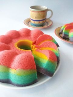 Foto resep Bolu Kukus Pelangi