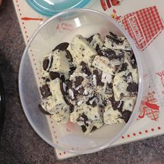 A picture of Milky bar and Oreo fudge (slow cooker).