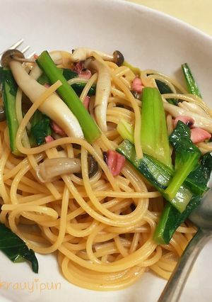 รูปของ สปาเก็ตตี้หมึกดอง 塩辛のパスタ