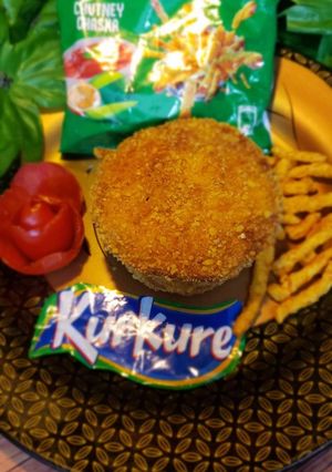 A picture of Kurkure Bread kachori.