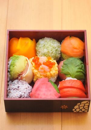 A picture of ☆4 Colors Temari-Sushi☆.