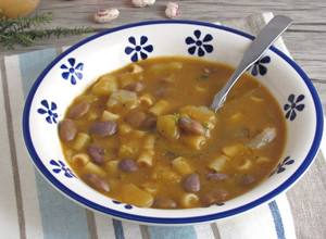 Foto di Pasta Fagioli ceci e patate al profumo di rosmarino Bimby