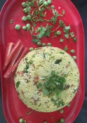 A picture of Mix veg poha.